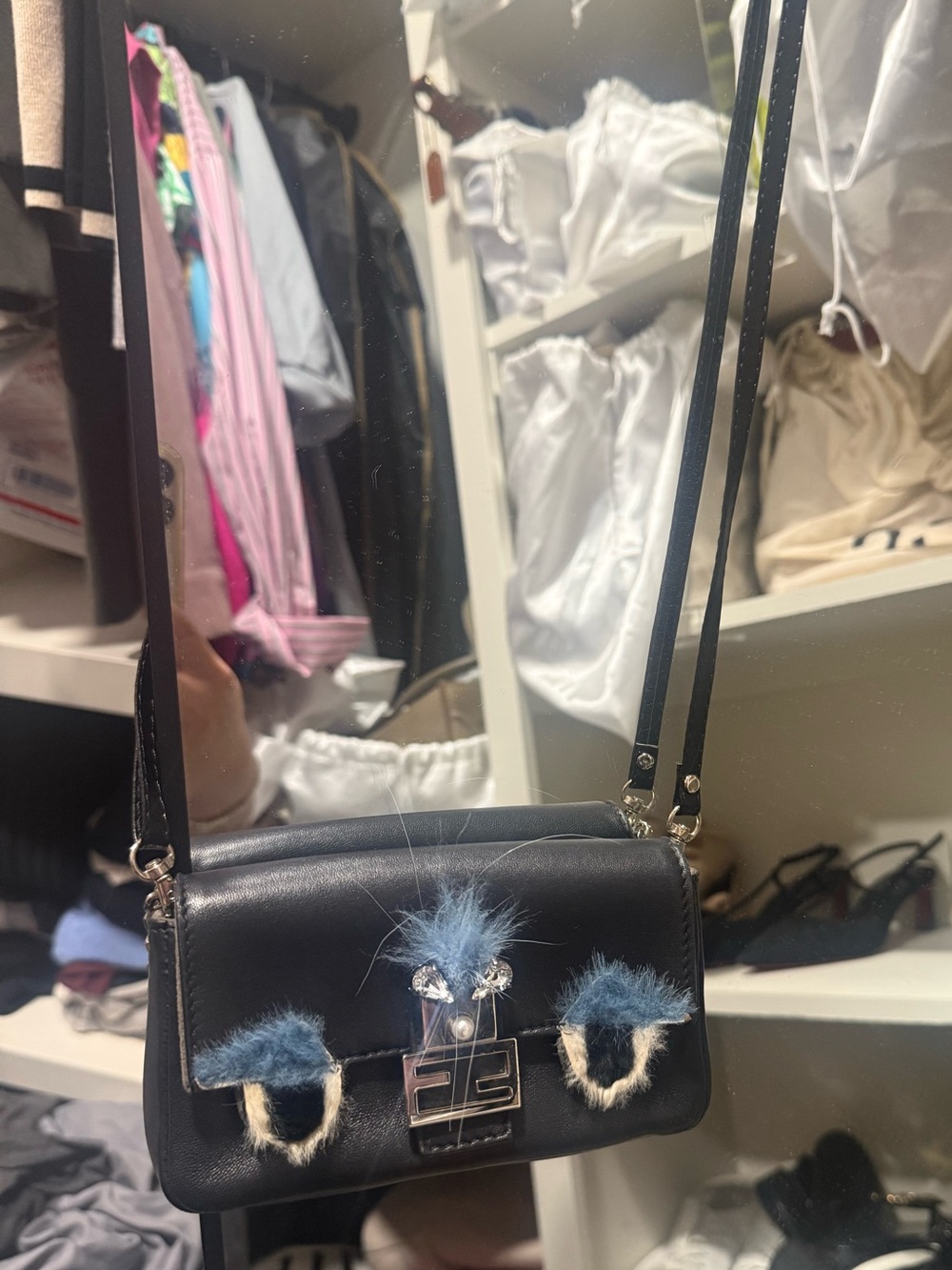 Fendi Bag Bugs Nano Baguette Monster Eyes